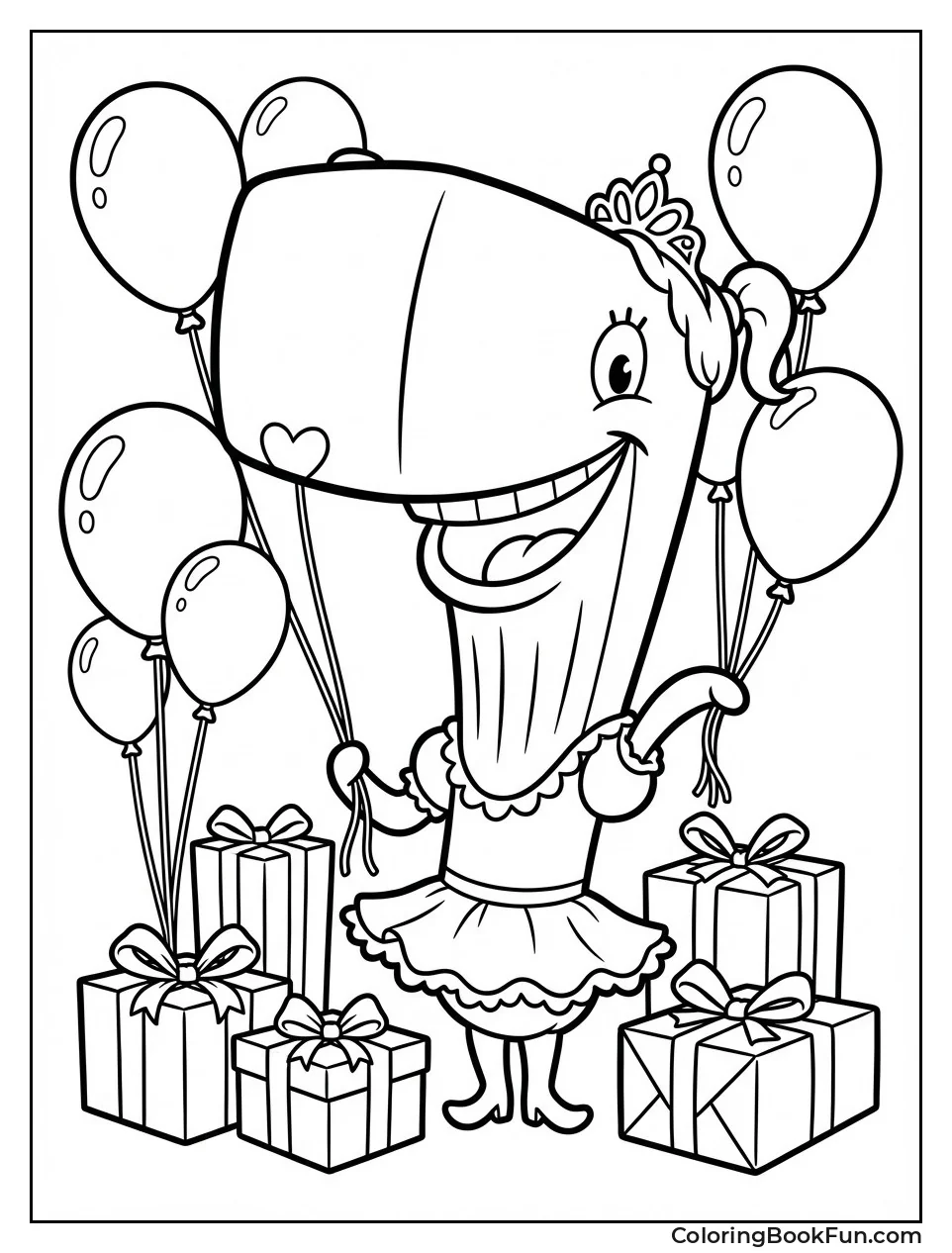 Pearl Wears Party Dress