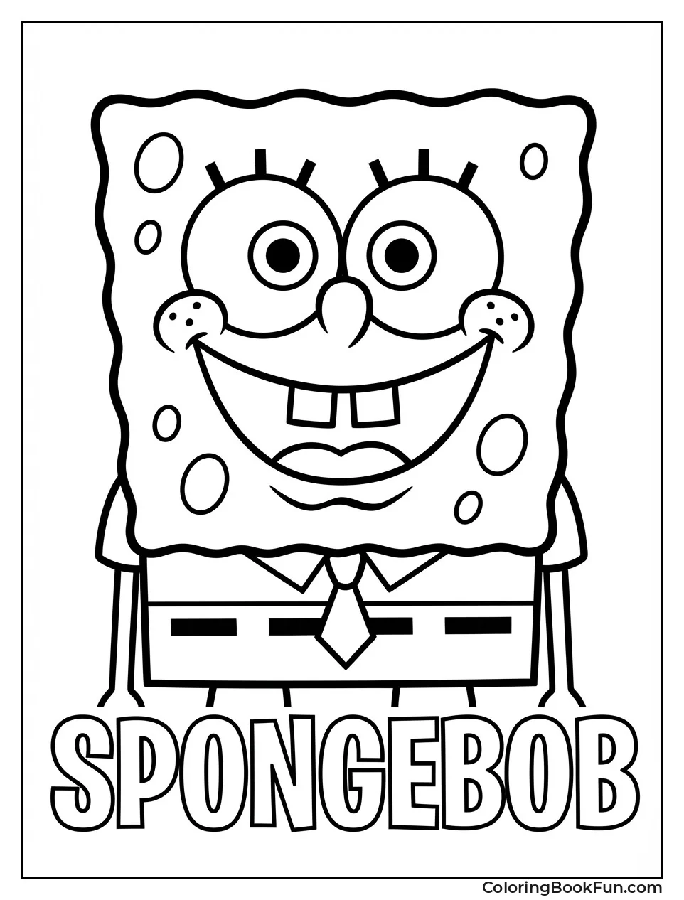 Smiling SpongeBob Portrait