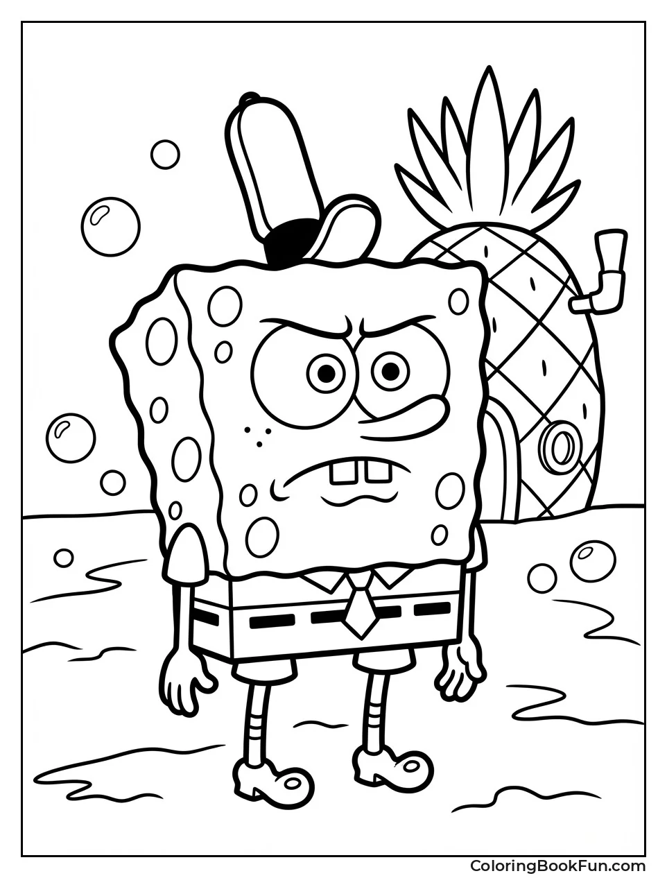 Upset SpongeBob Face