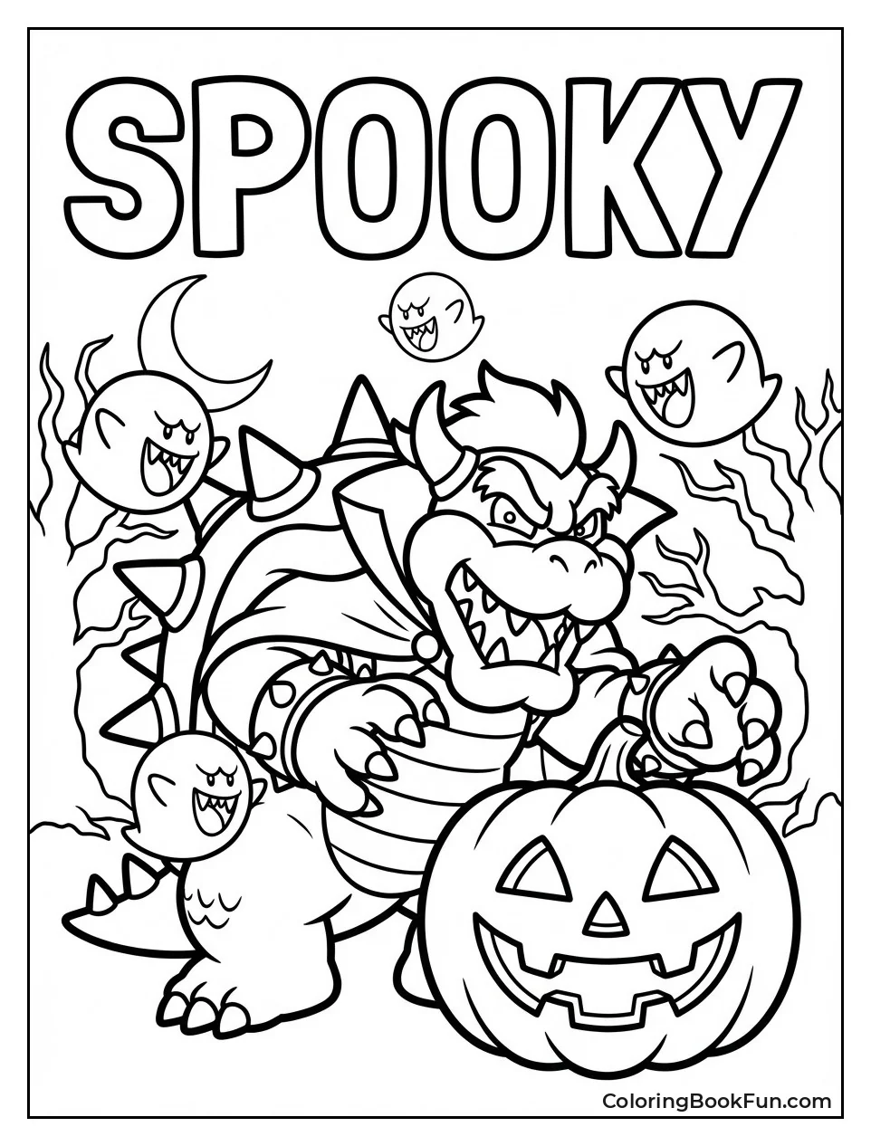 Halloween Bowser with Boos