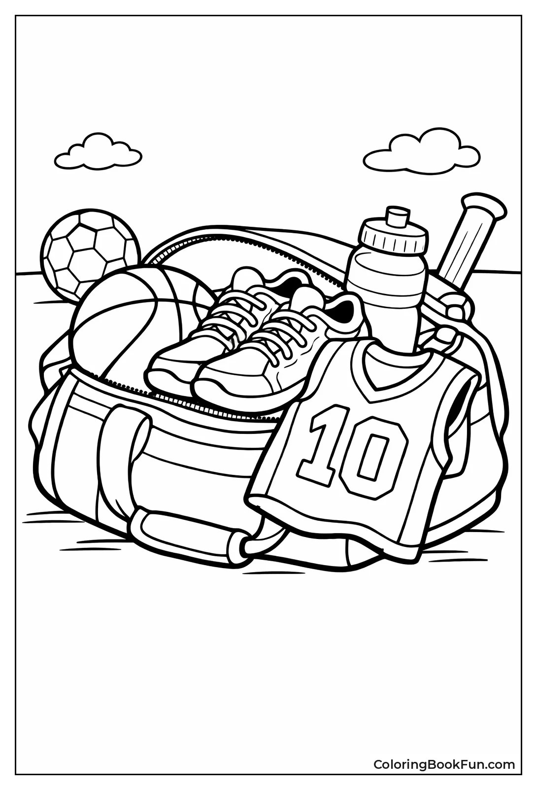 Sports Bag Full of Gear