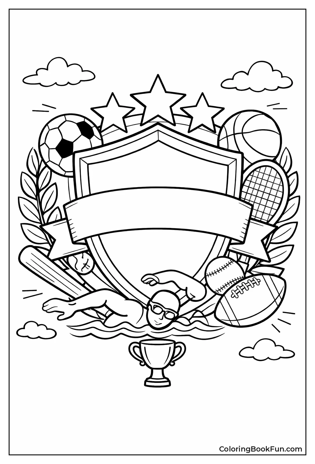 Ornate Sports Team Emblem