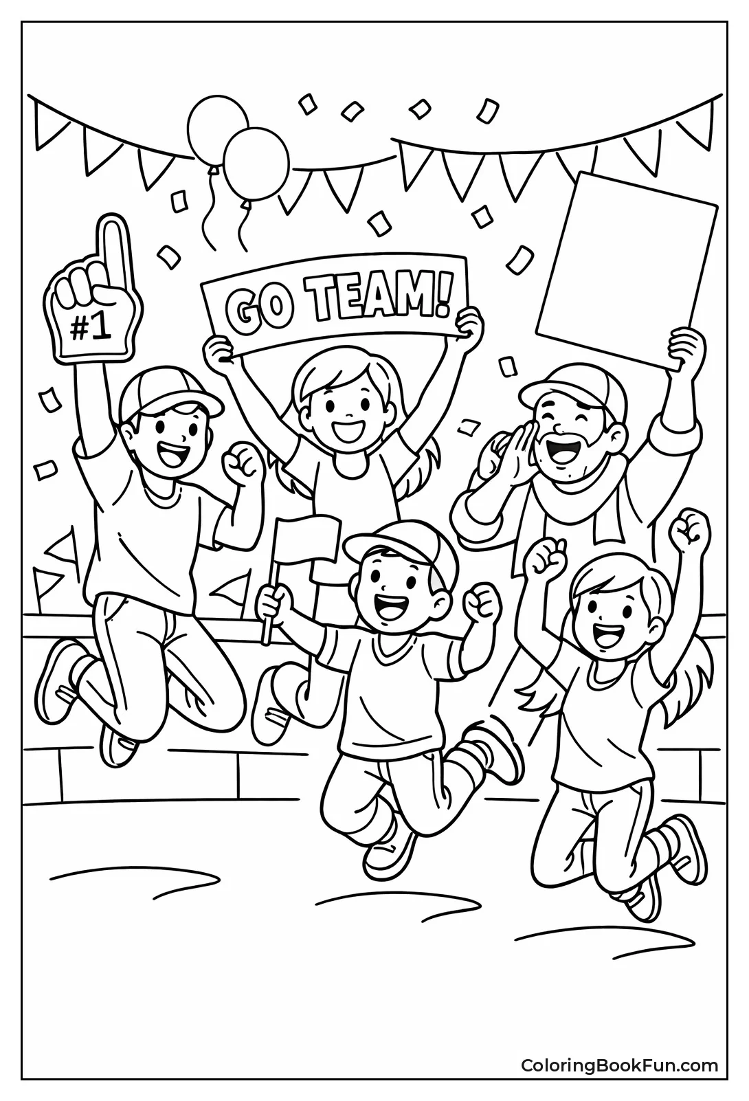 Fans Cheer and Jump High