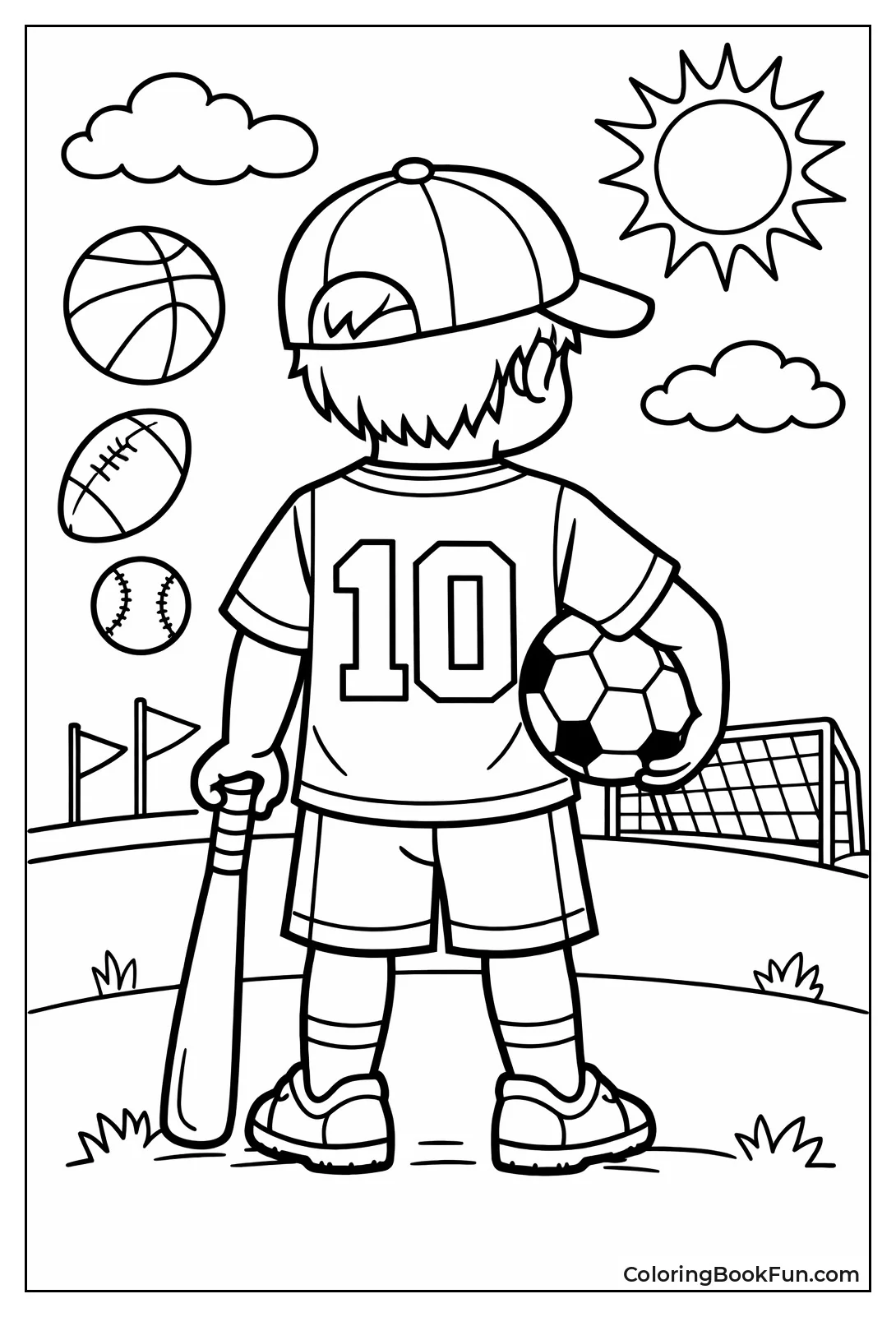 Athlete Jersey with Big Number