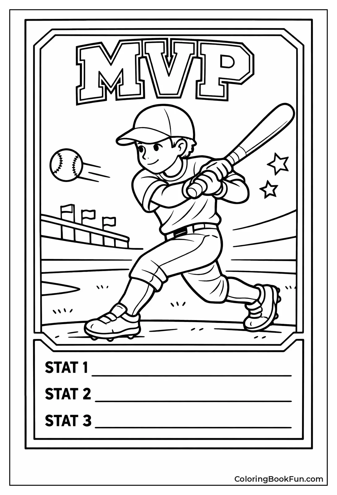 Athlete Pose in Trading Card