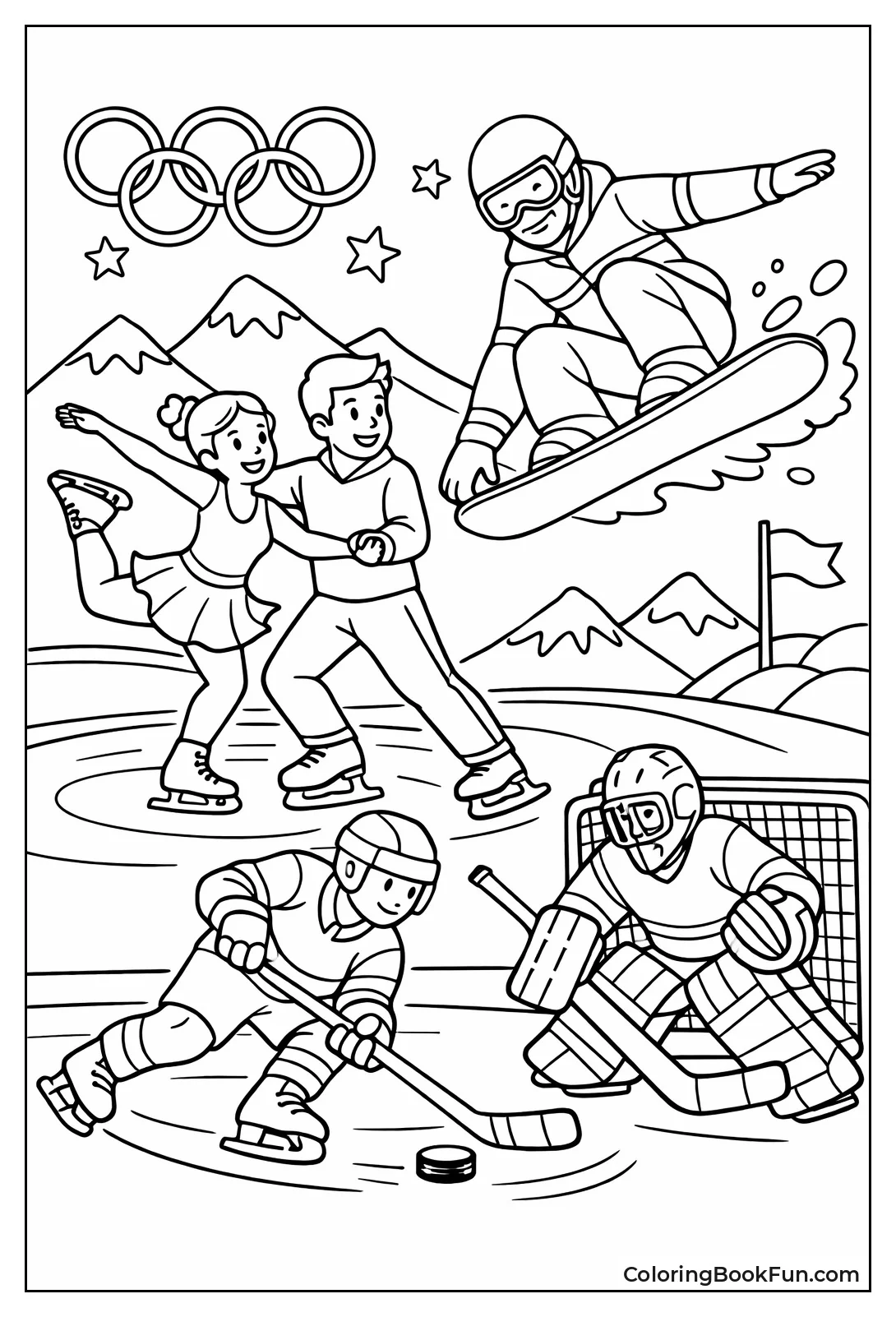 Figure Skaters Spin on Ice