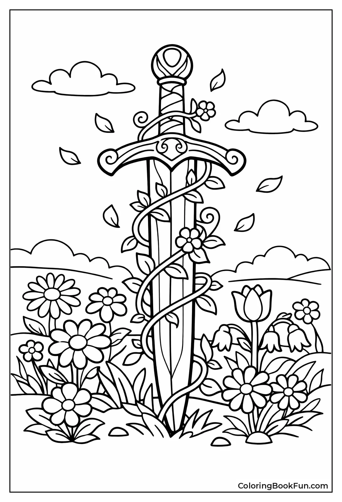 Blossom Covered Sword