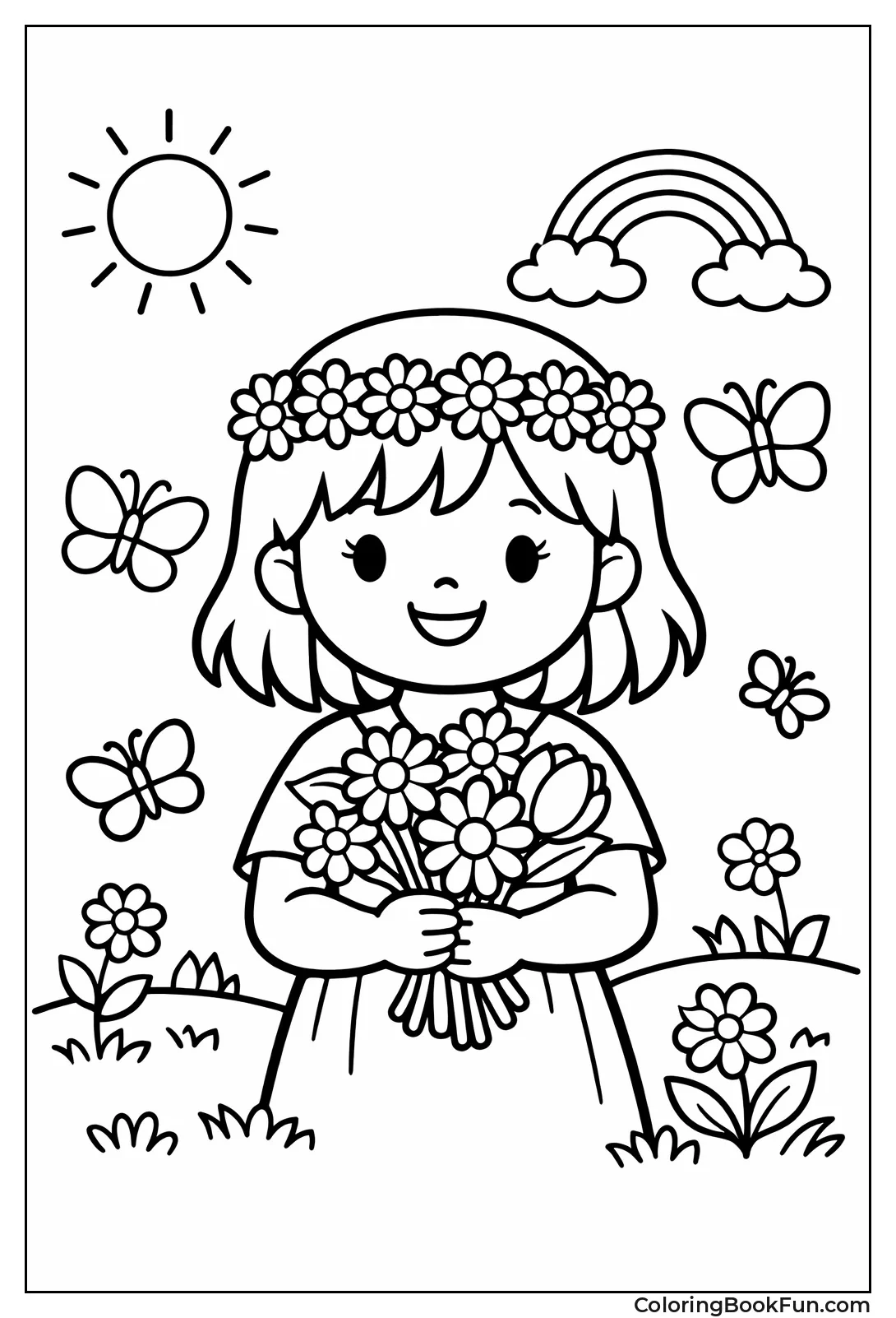 Girl with Daisy Crown