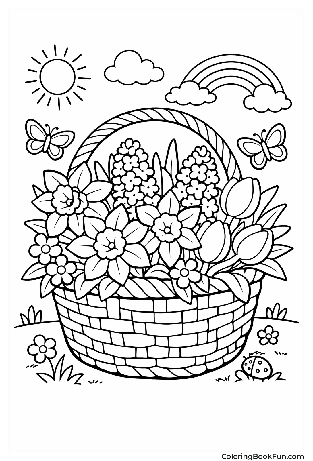 Basket Full of Flowers