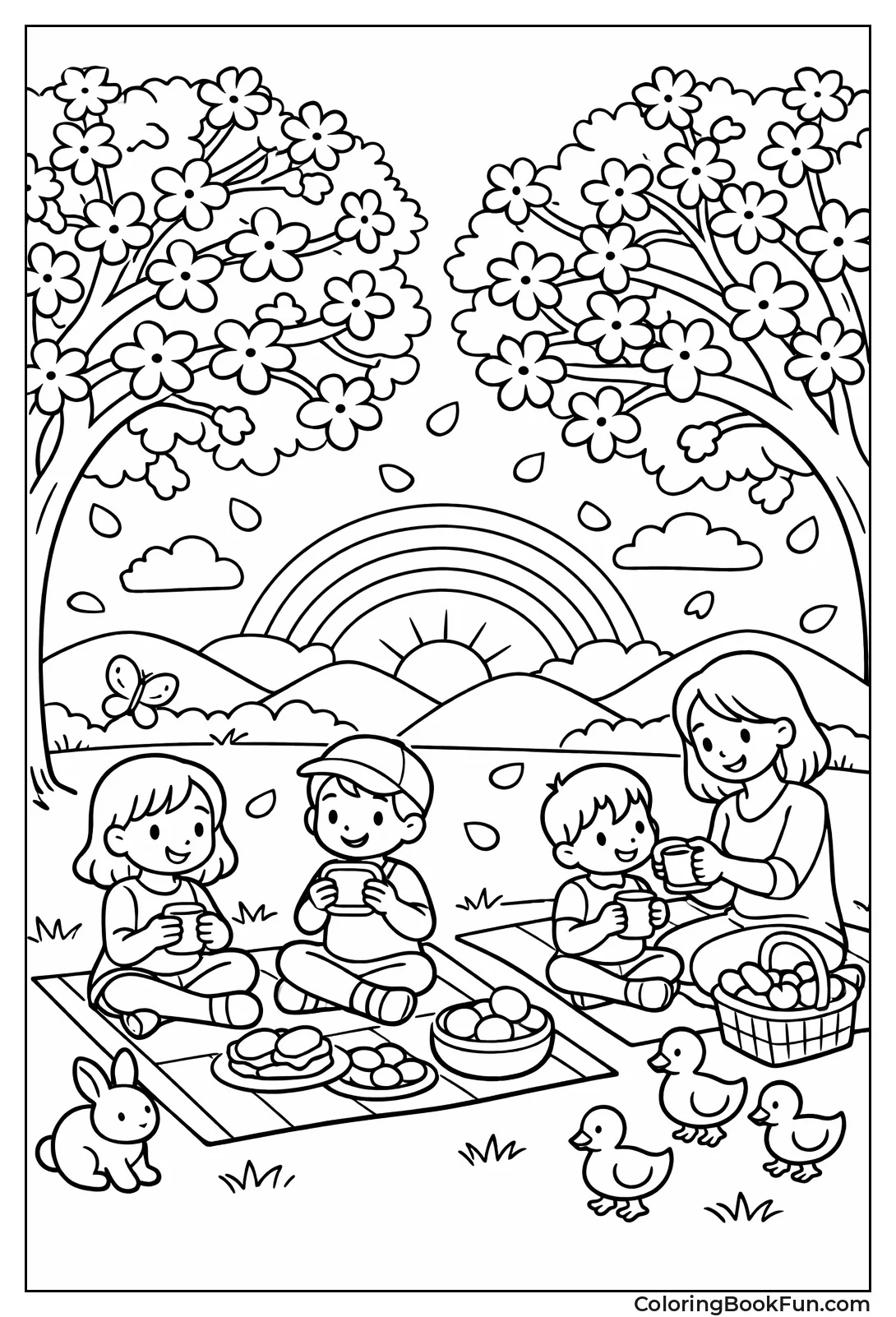 Picnic under Cherry Blossoms