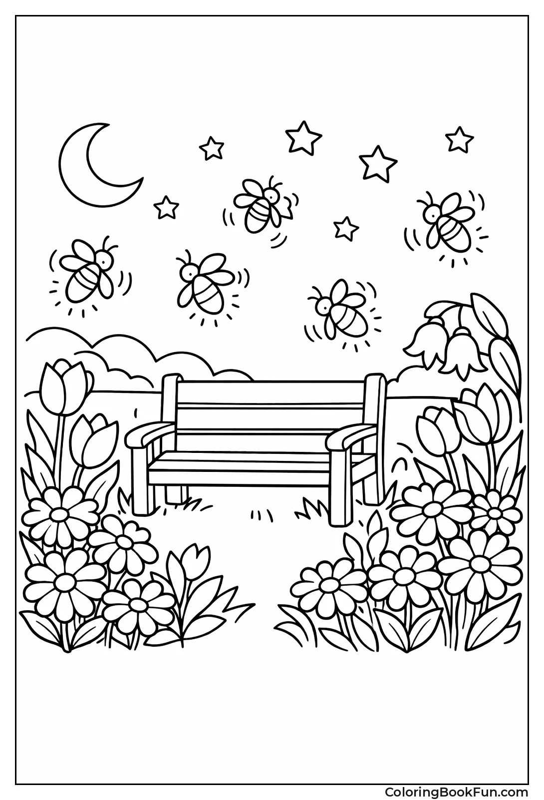 Fireflies in Night Garden