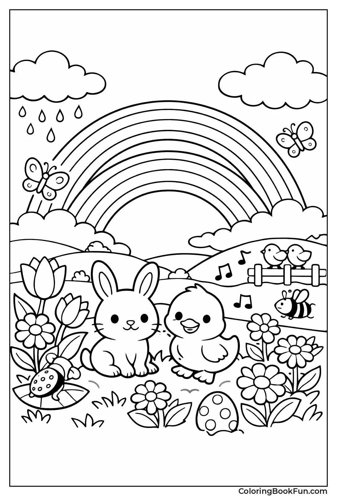 Double Rainbow over Green Field