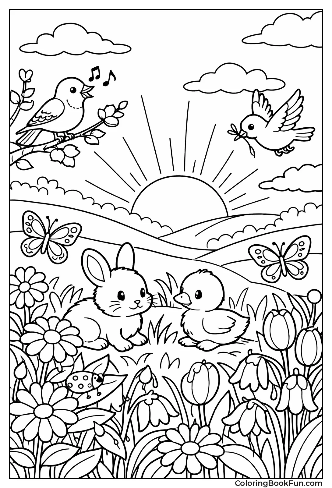 Sunrise over Dewy Meadow