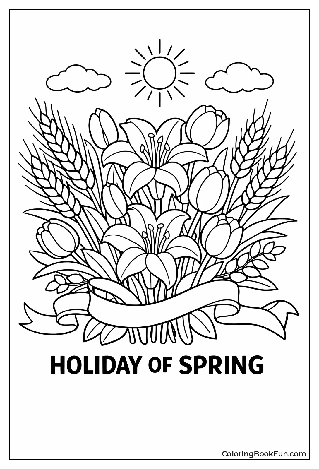 Spring Flowers with Barley