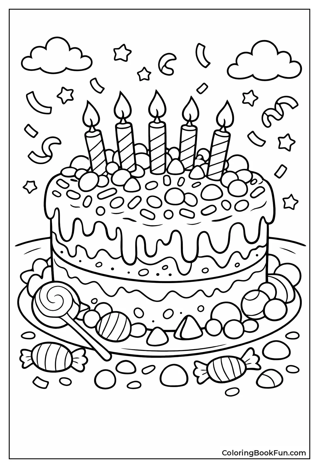 Sprinkle Covered Fun Cake