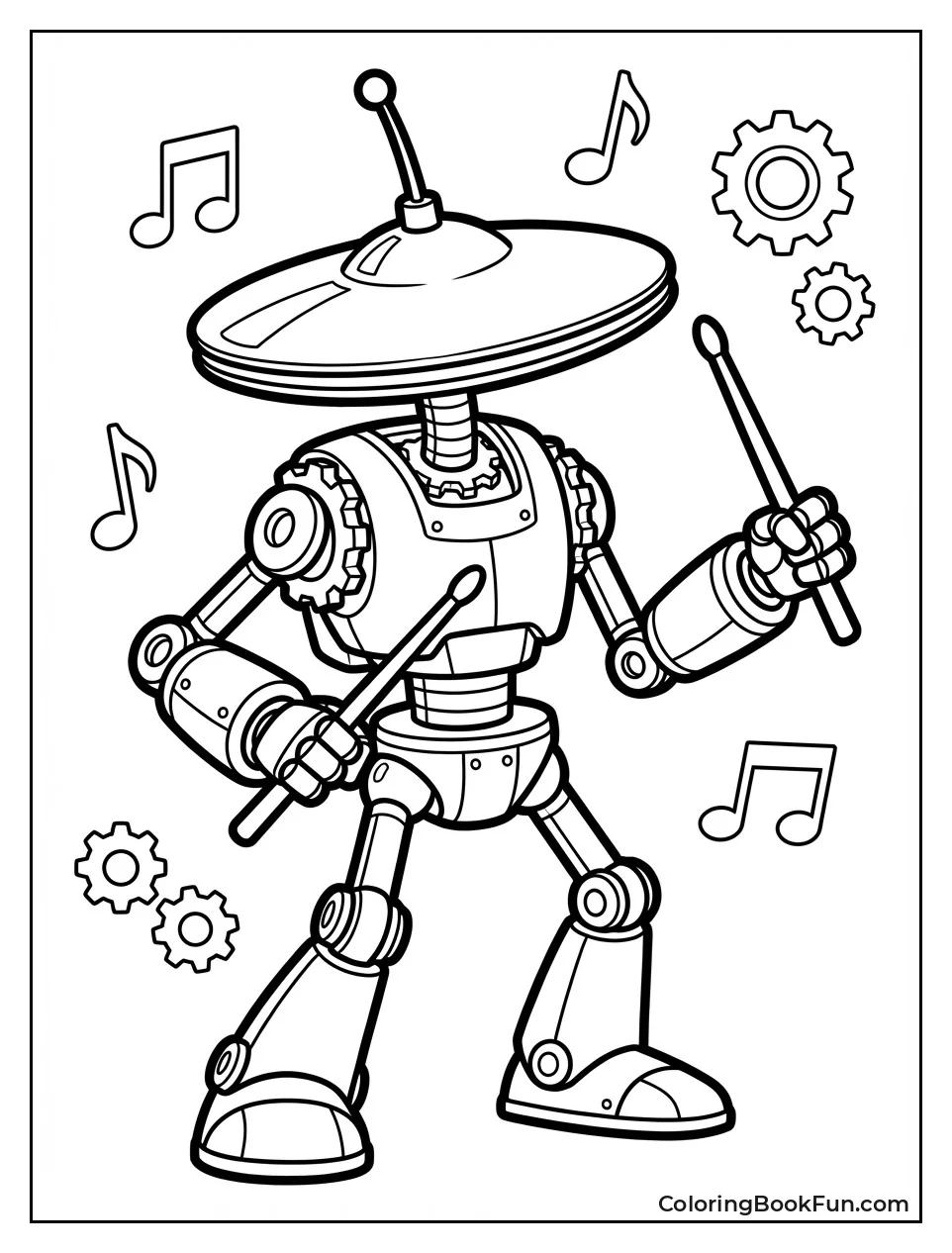 Clukr Robot Plays Cymbals