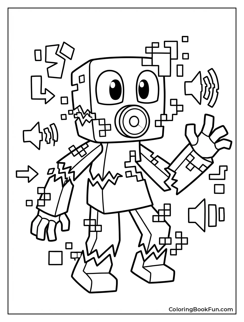 Glitchy Sprunki Breaks Apart