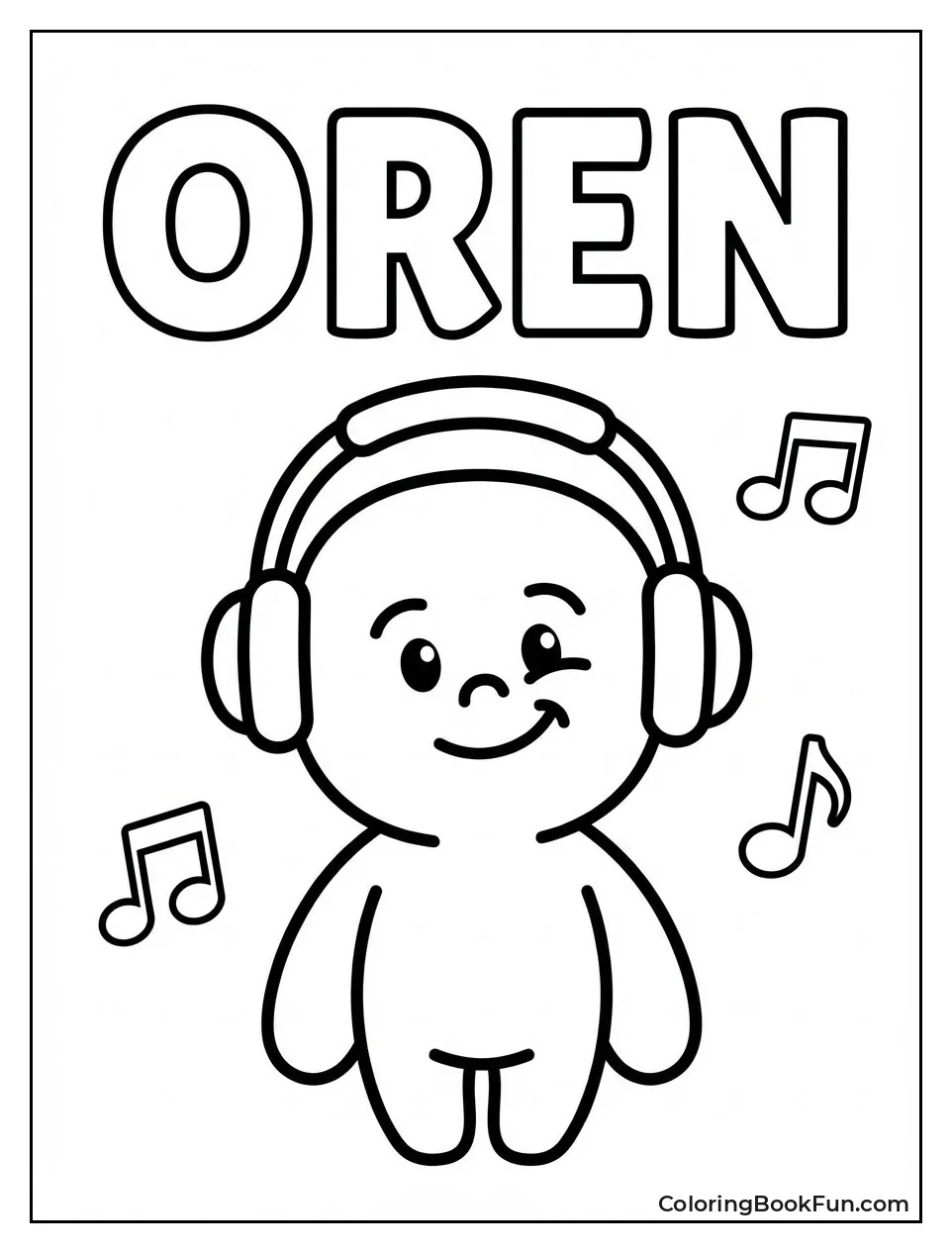 Cheerful Oren with Headphones