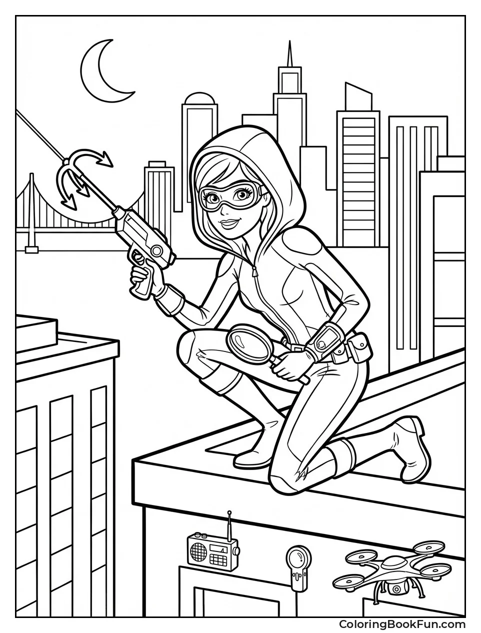 Spy Barbie Sneaks City