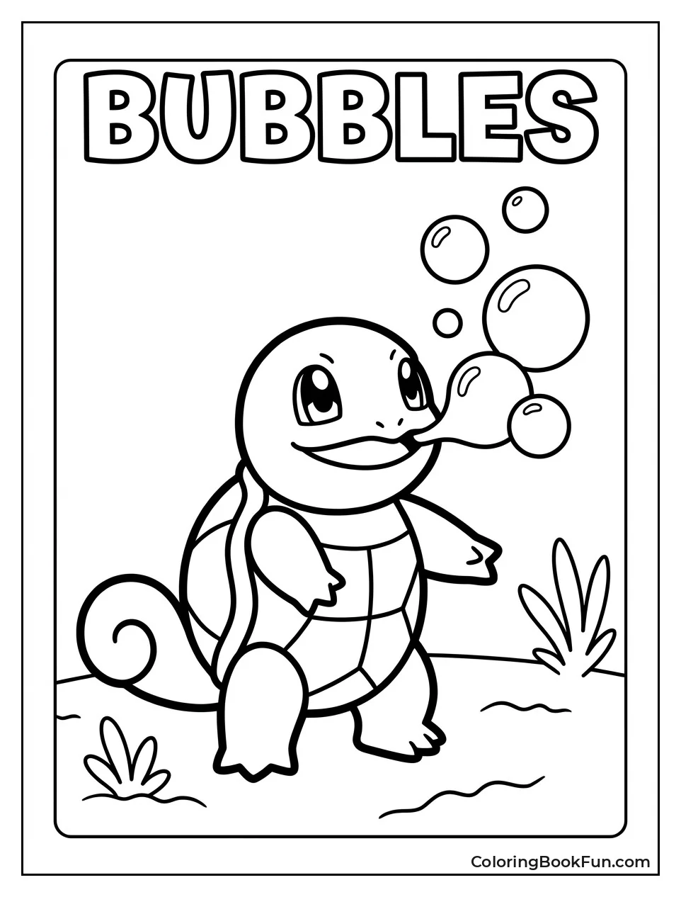 Squirtle Blowing Big Bubbles
