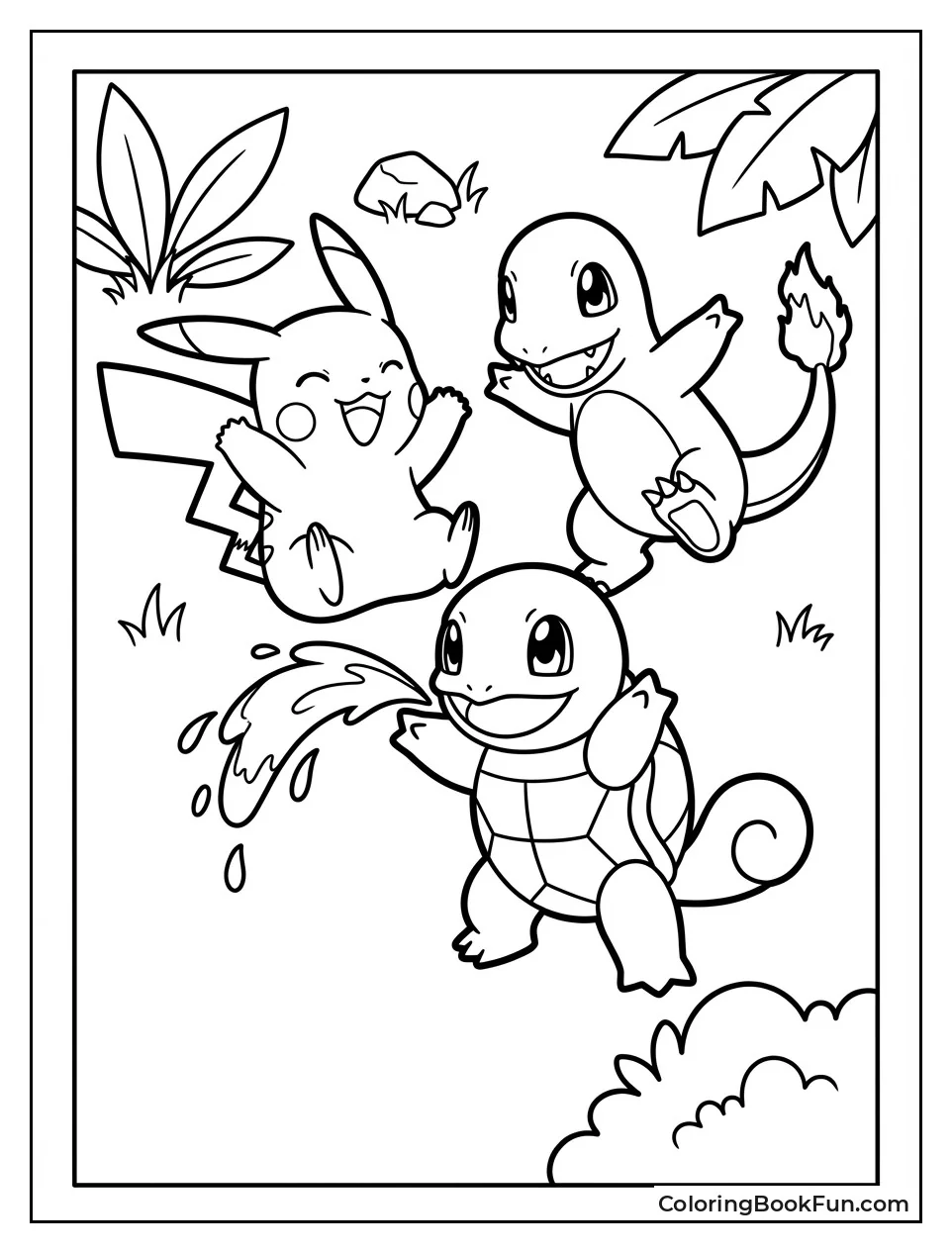 Friends Pikachu Charmander Squirtle