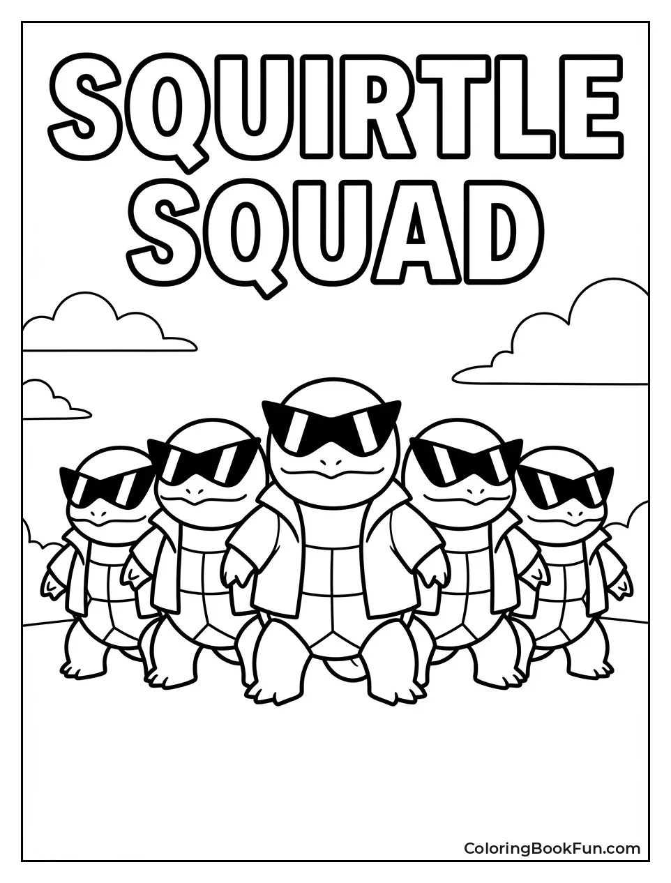 Squirtle Squad in Sunglasses