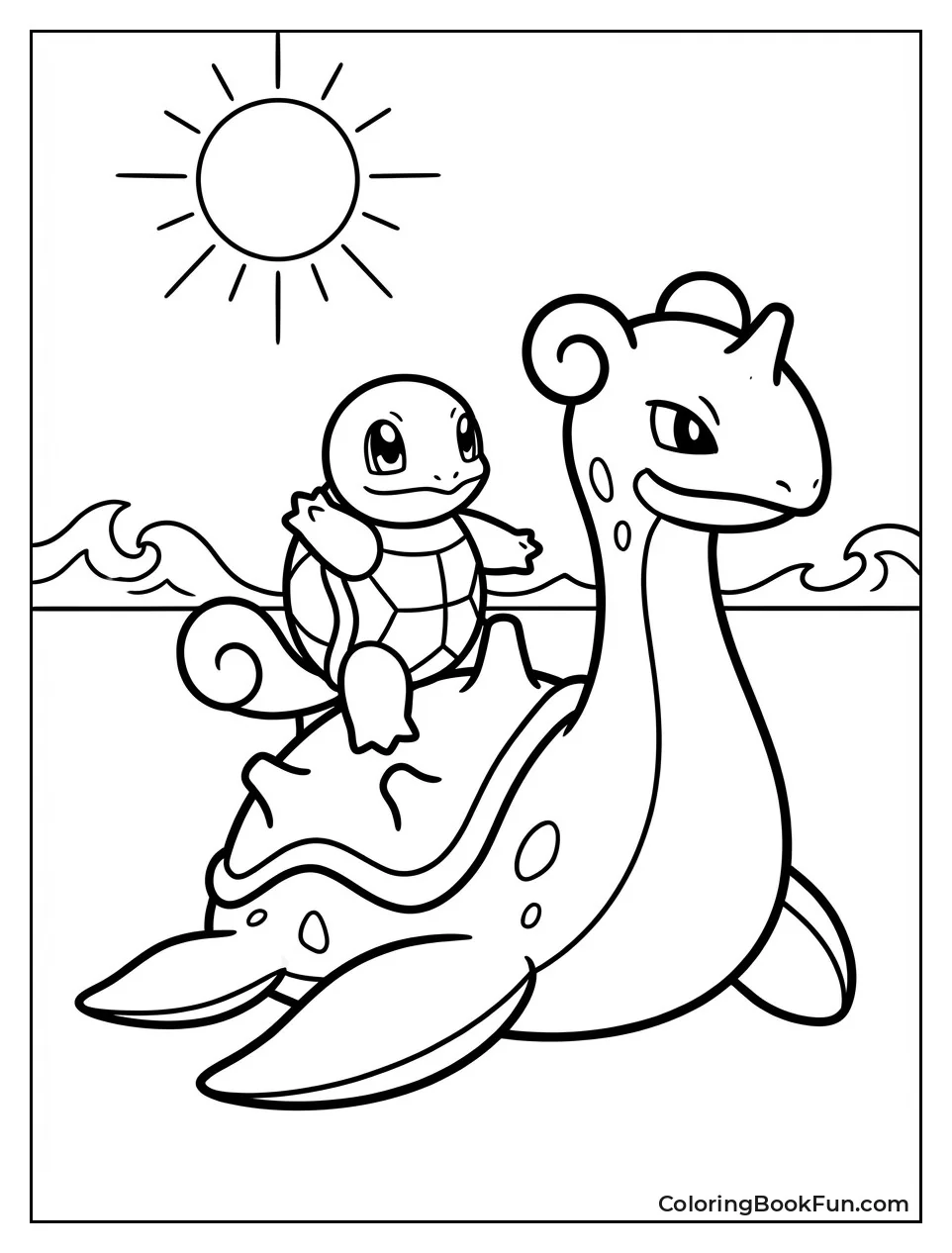 Squirtle Rides Lapras