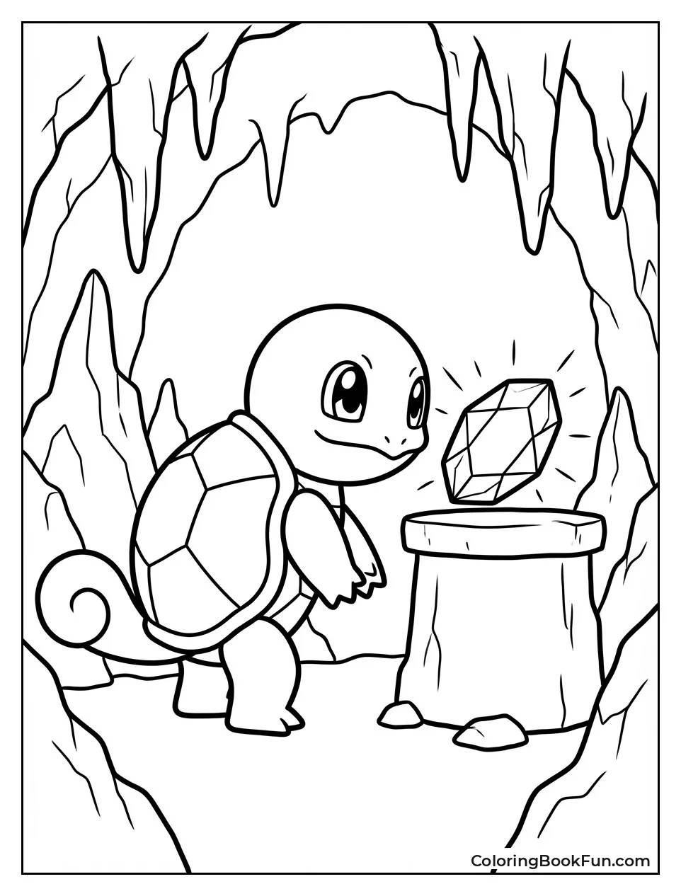 Squirtle Eyes Water Stone