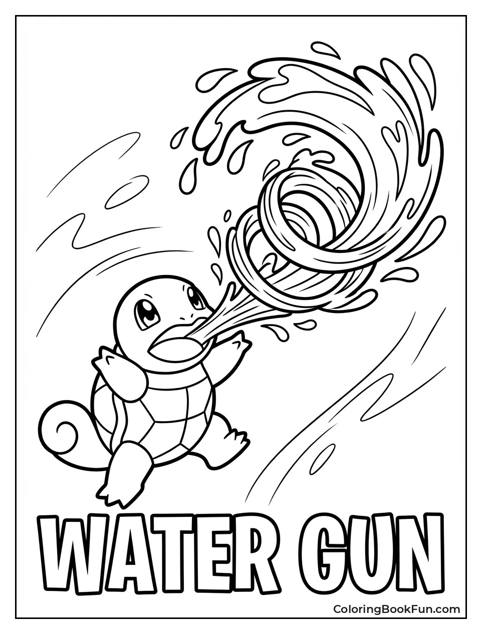 Squirtle Shooting Water Gun