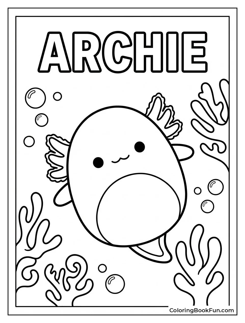 Archie Swimming with Bubbles