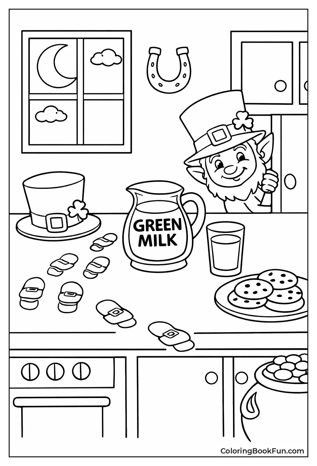 Leprechaun Green Footprints
