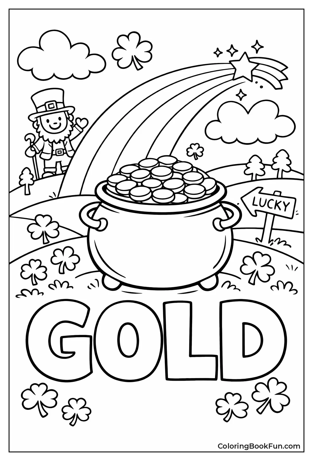 Rainbow over Pot of Gold