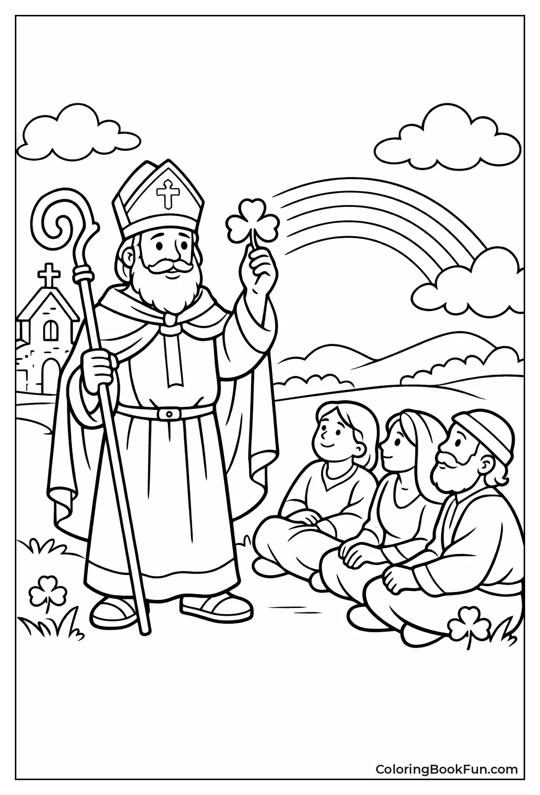 Saint Patrick with Shamrock