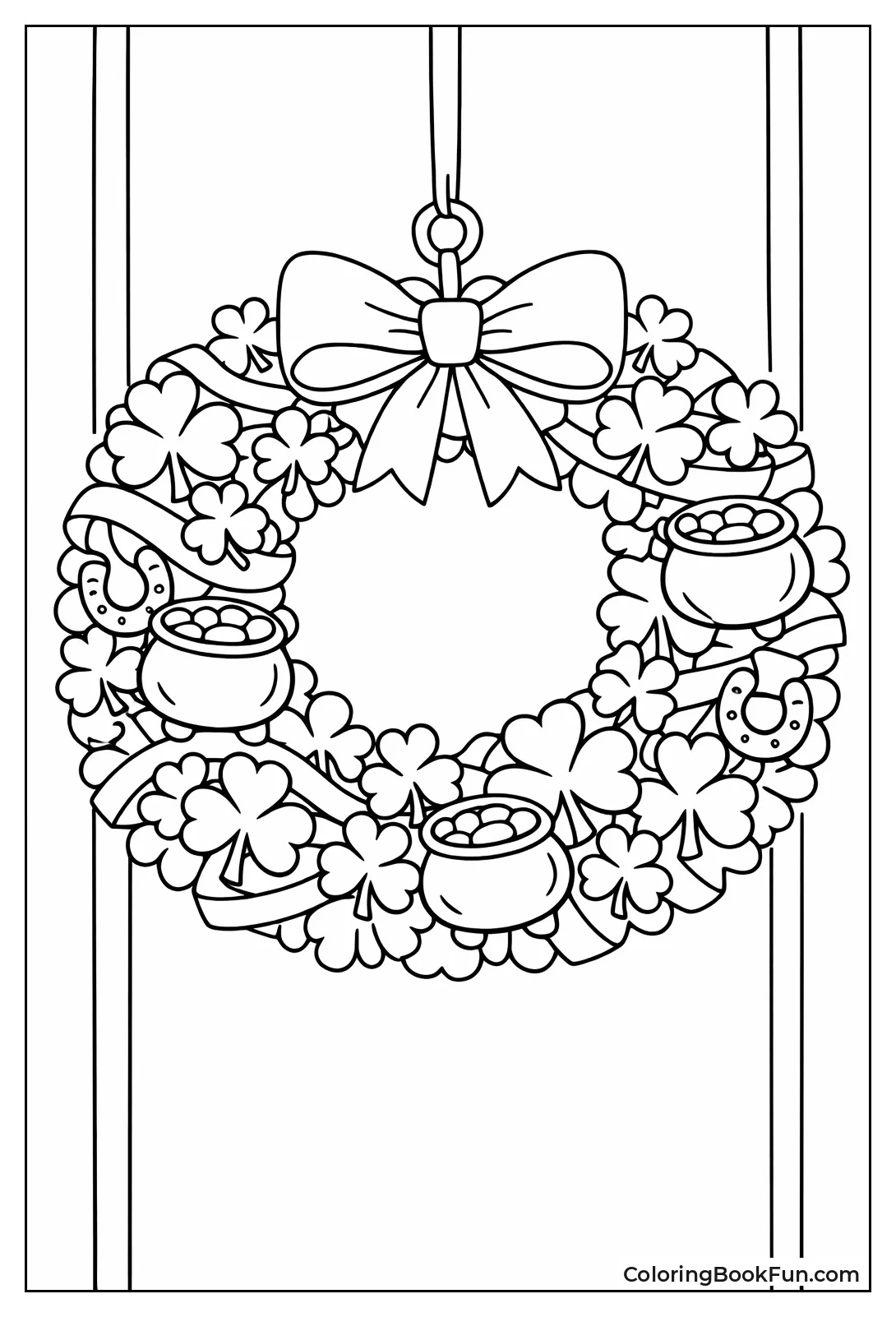 Shamrock Door Wreath