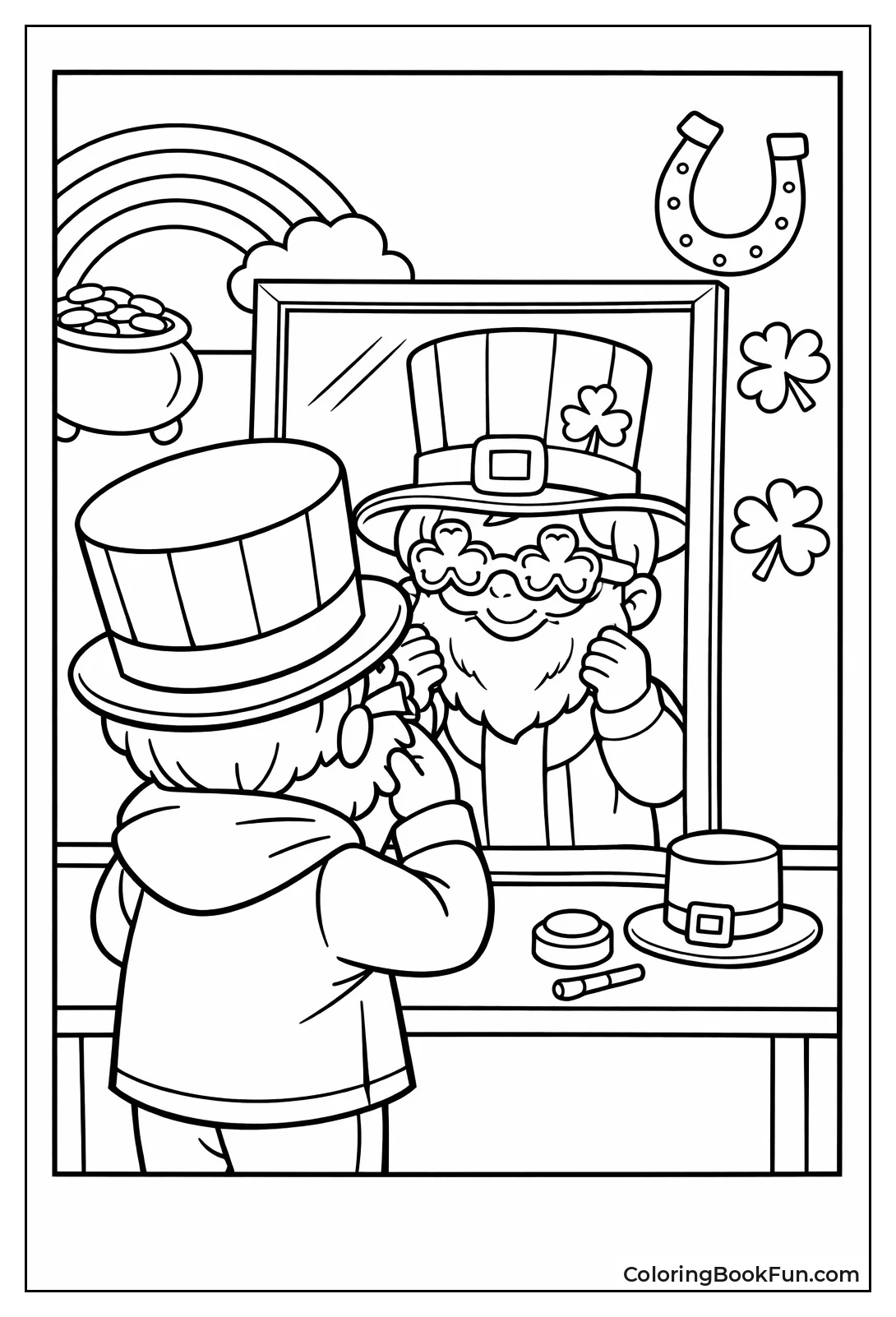 Child Dressing as Leprechaun