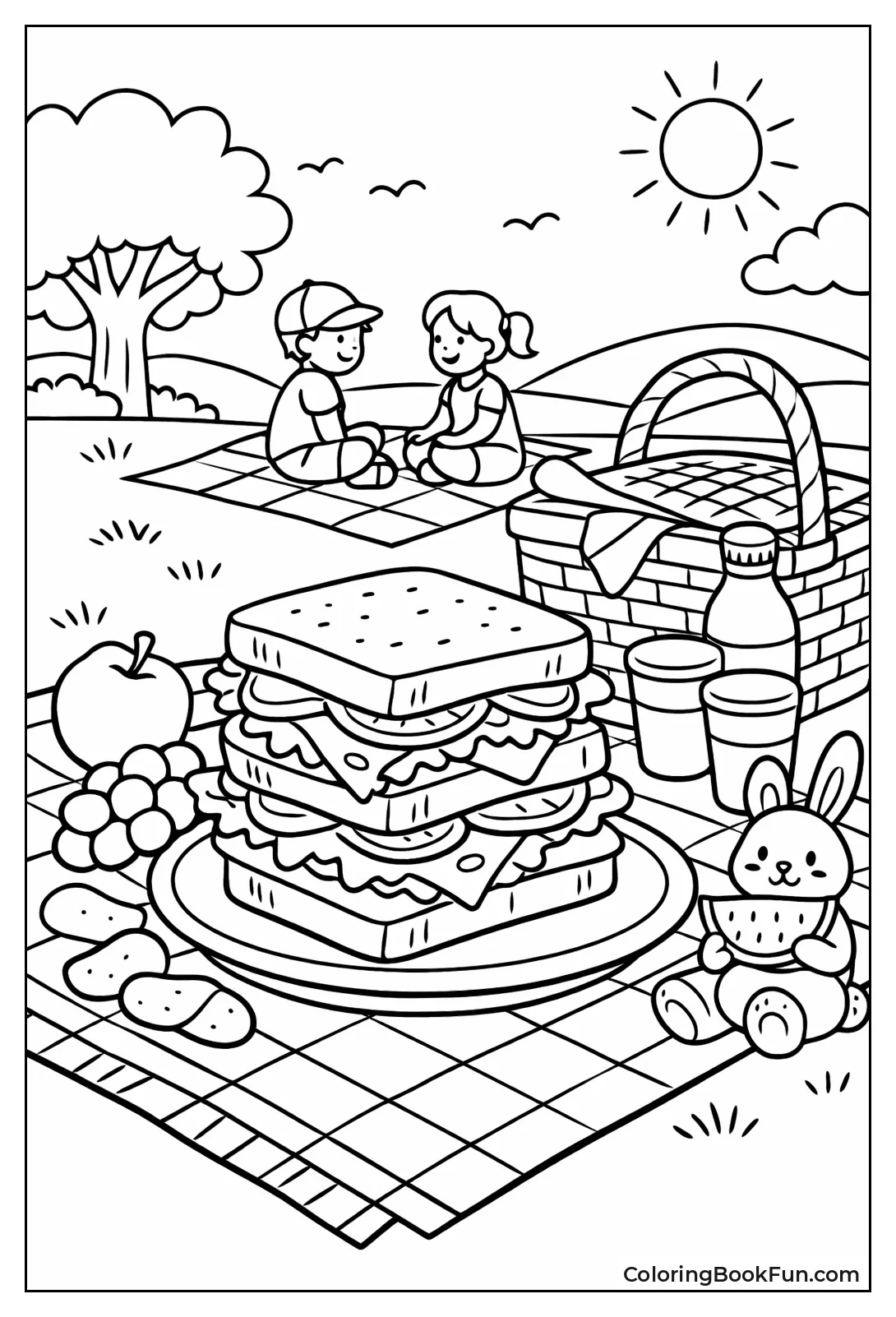 Layered Sandwiches with Fresh Veggies