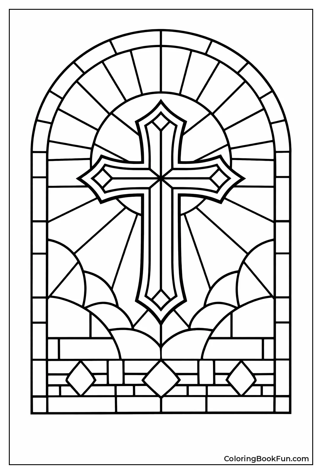 Cross Glows in Cathedral