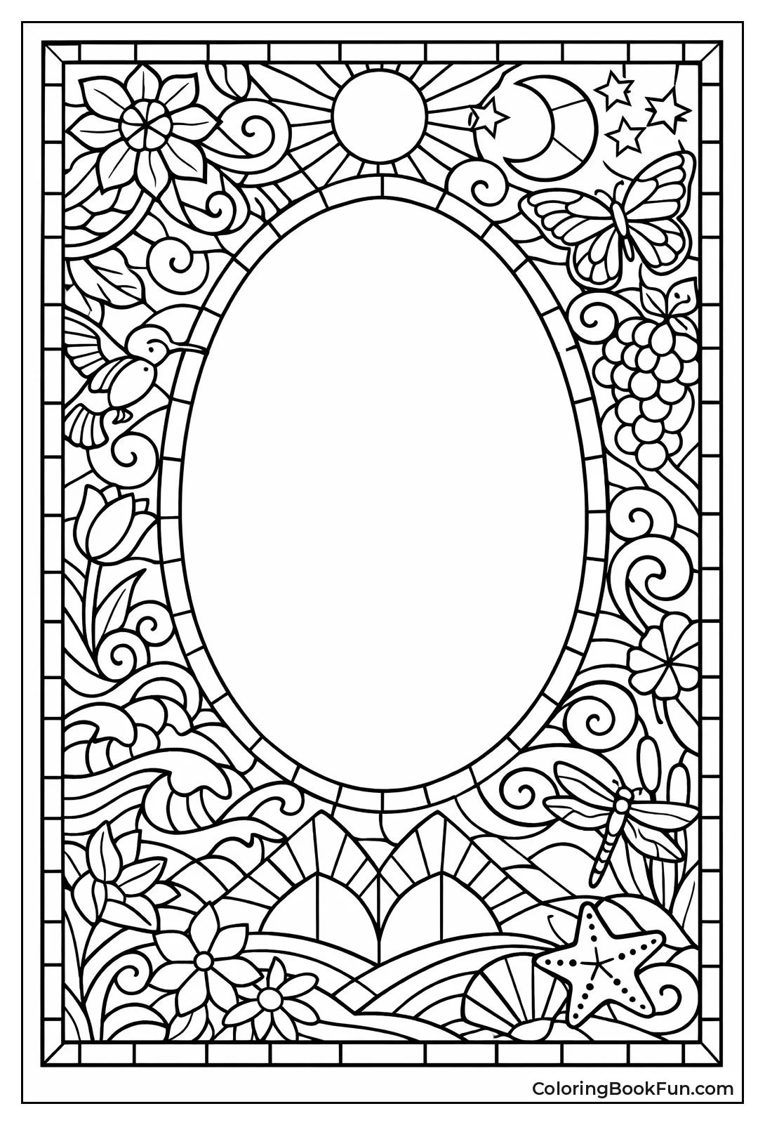 Doodles Swirl Around Frame