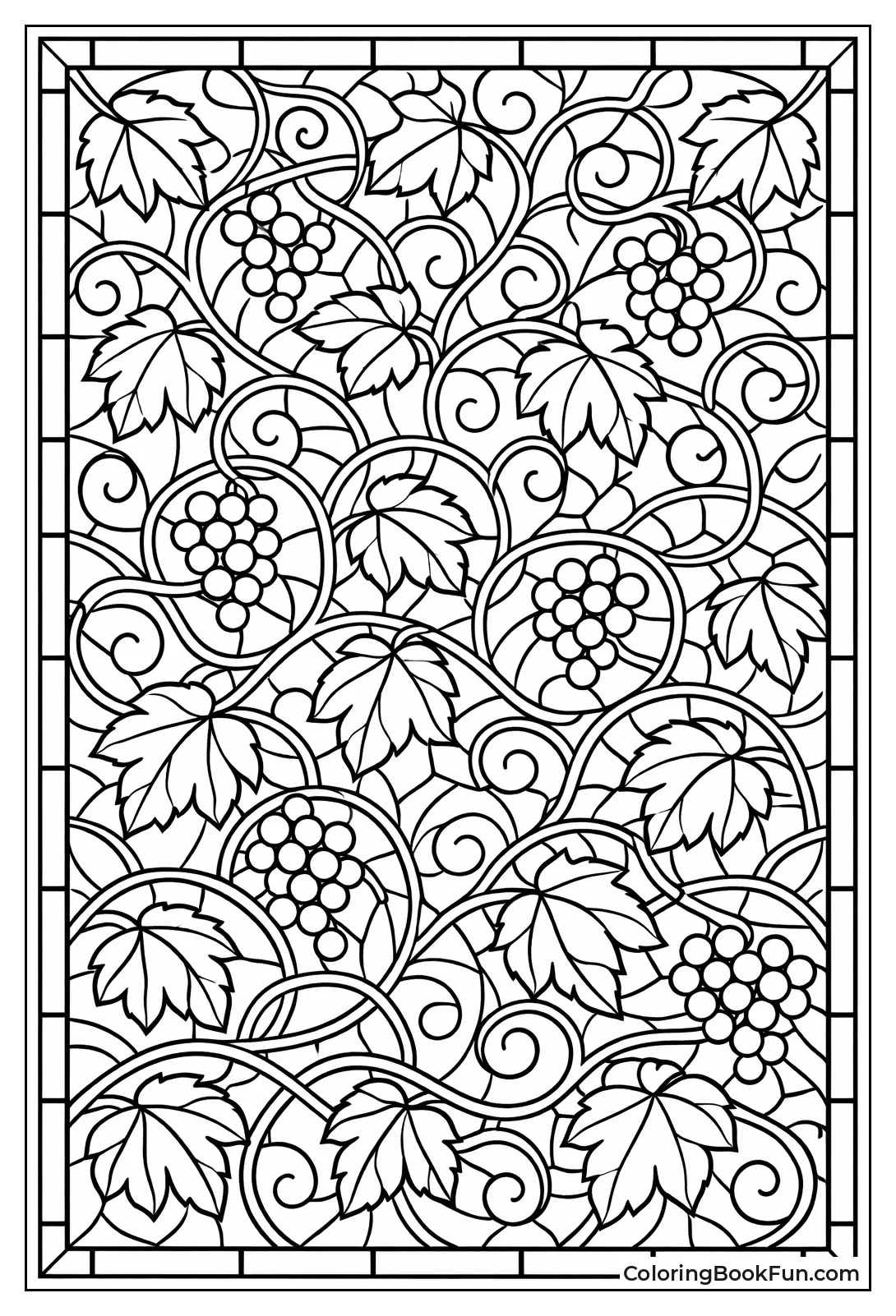 Vines Repeat Across Page