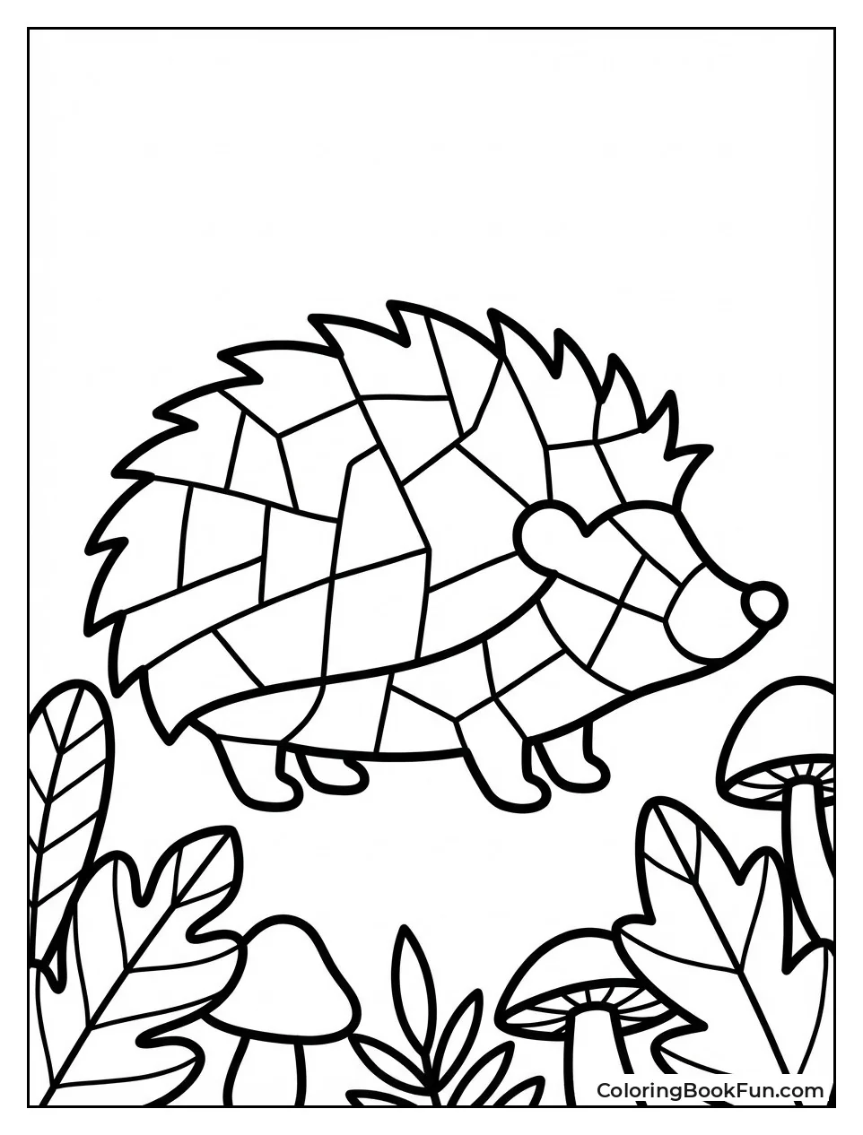 Stained Glass Hedgehog