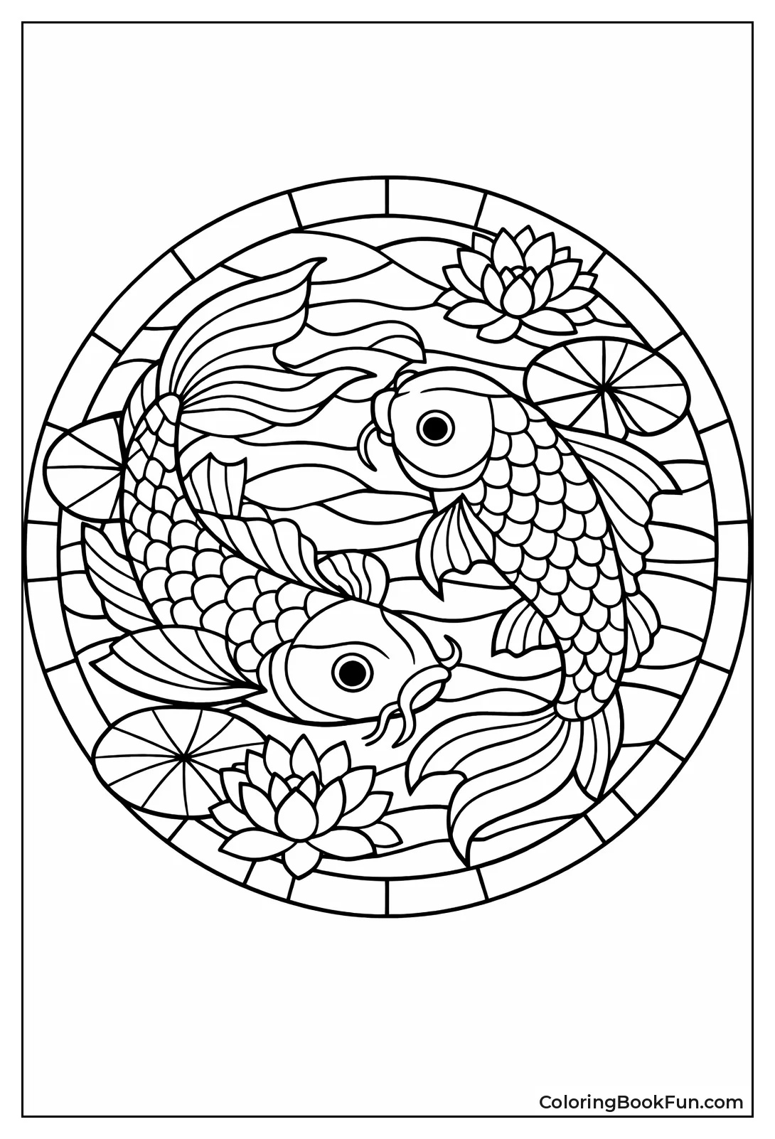 Koi Swim in Circles