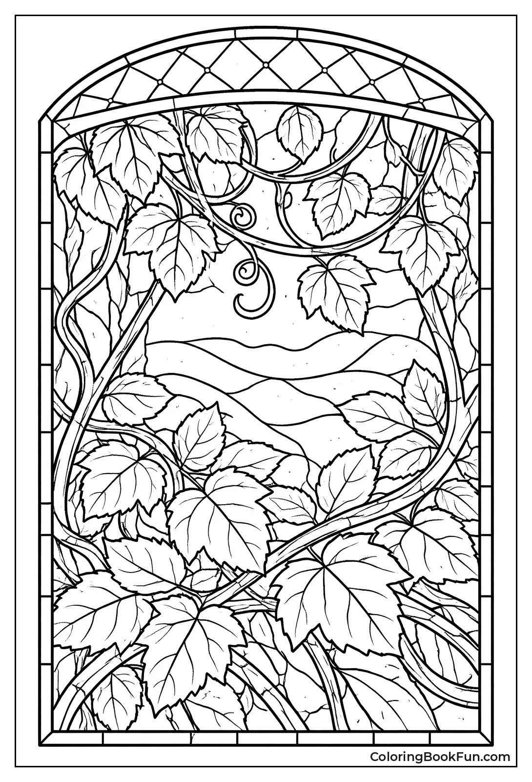 Leaves Overlap in Woods