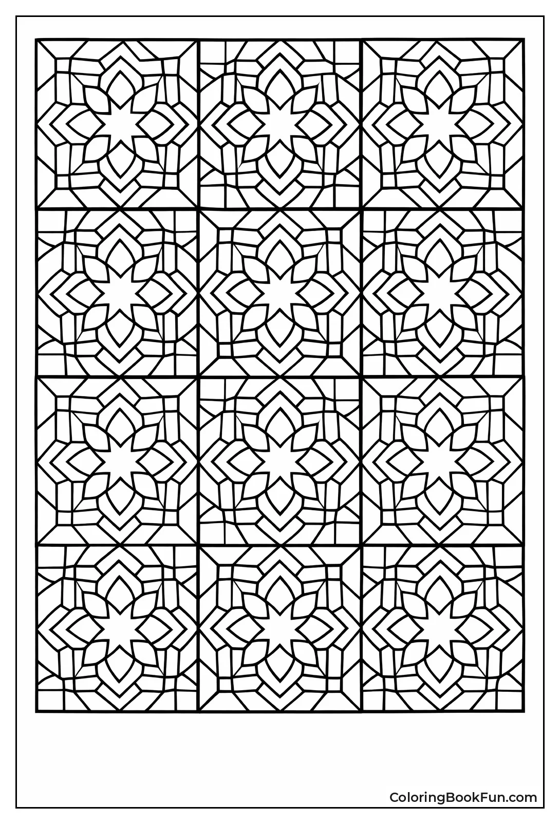 Moroccan Tiles Intersect Stars