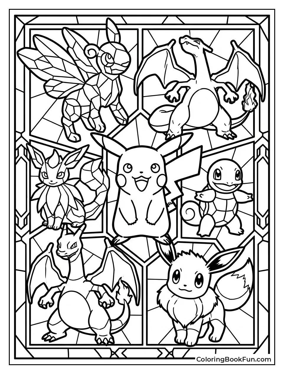 Pokemon Glow in Glass