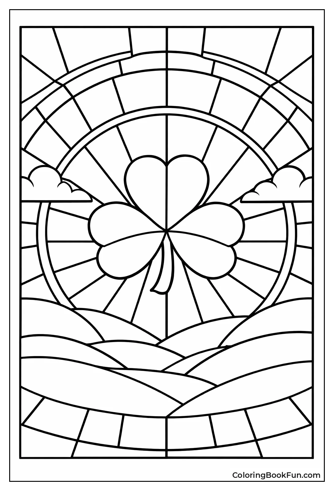 Stained Glass Shamrock
