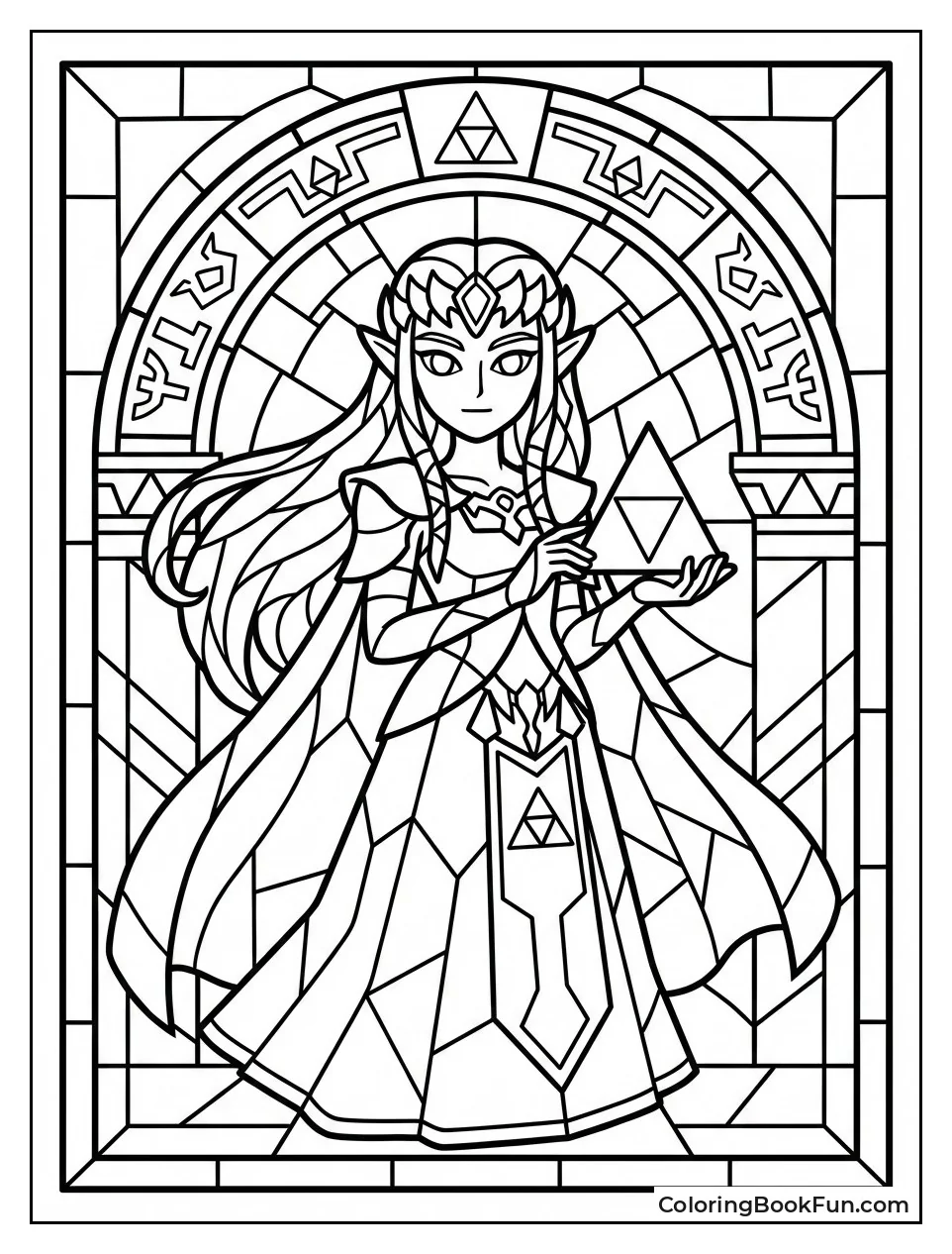 Stained Glass Zelda Mosaic