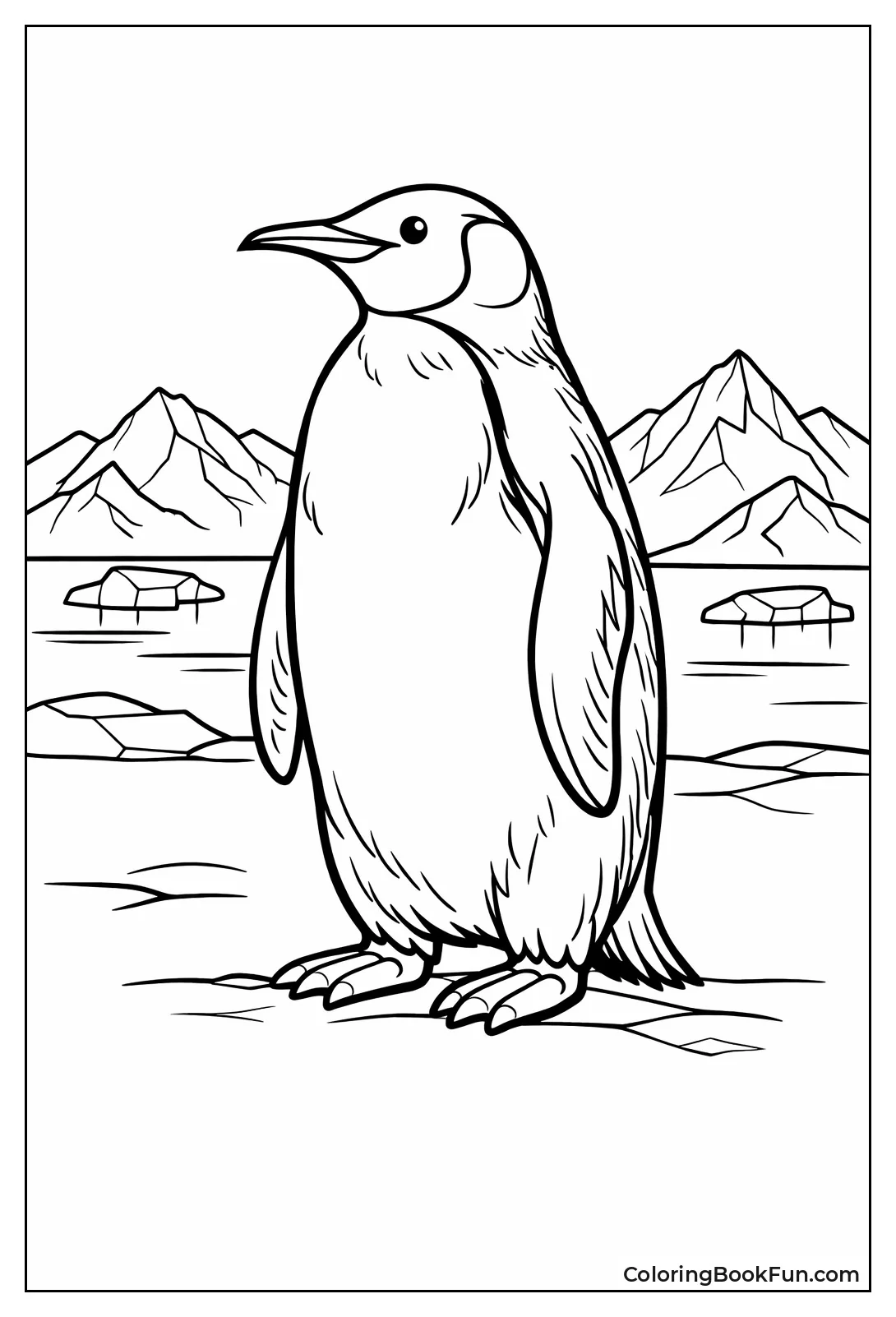 Emperor Penguin Standing Tall
