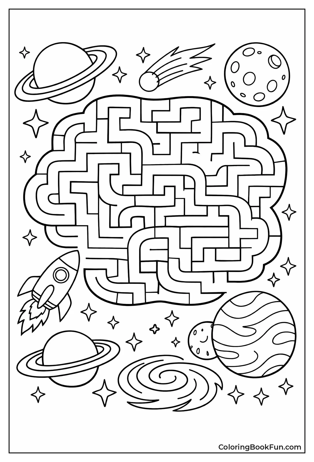 Stars Twinkle Galaxy Maze