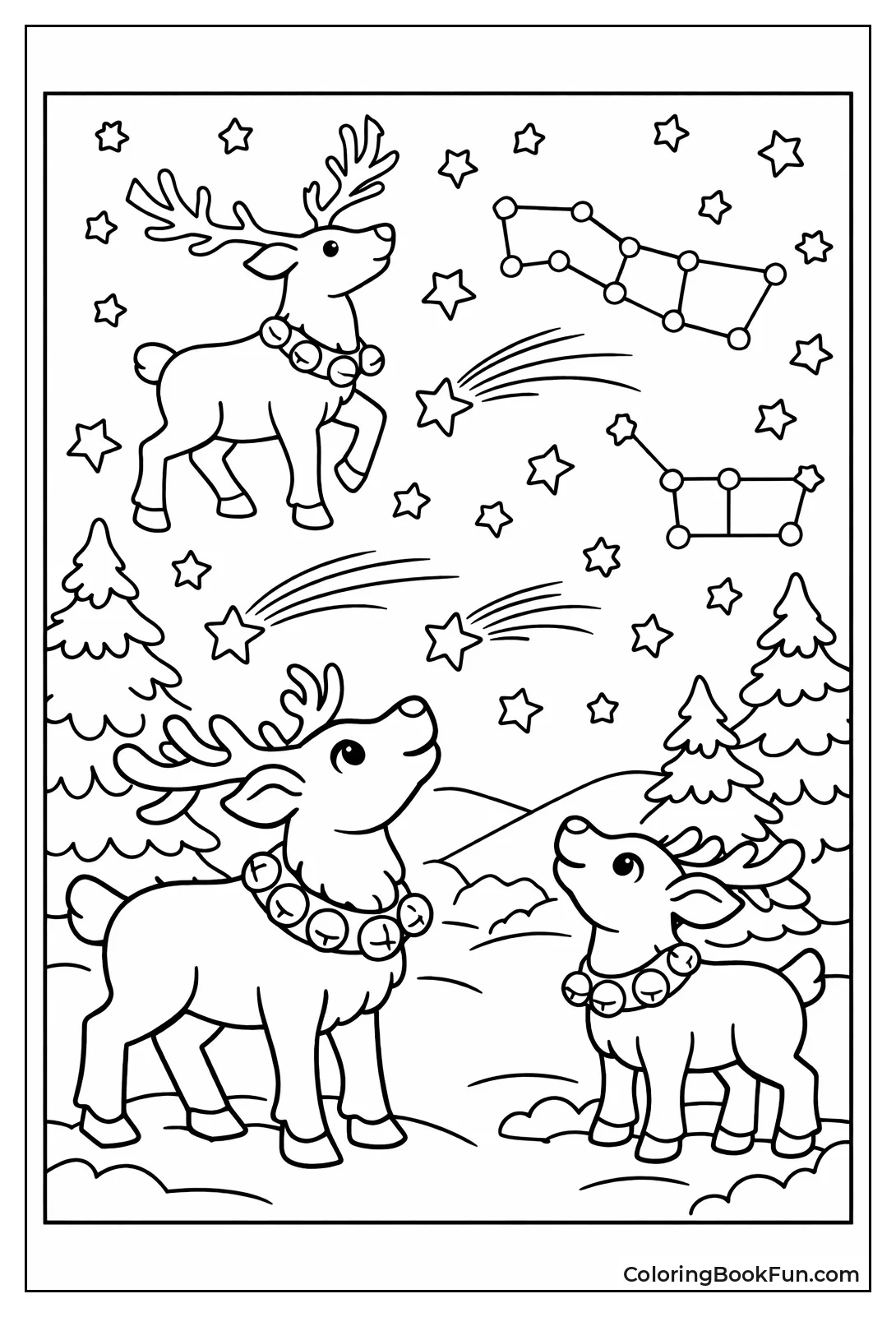 Reindeer Gazes at Stars