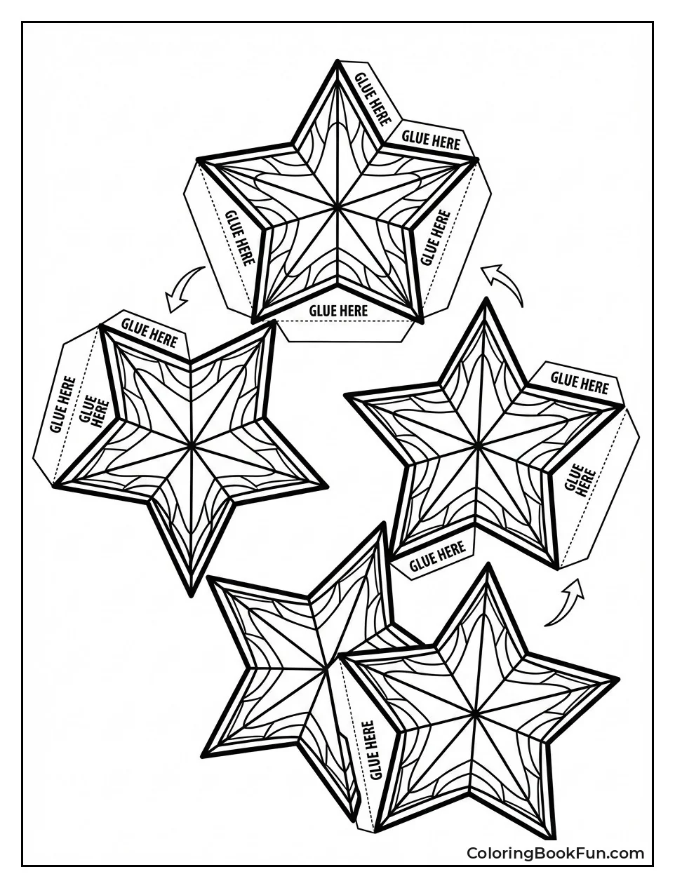 Star Lantern Panel Template